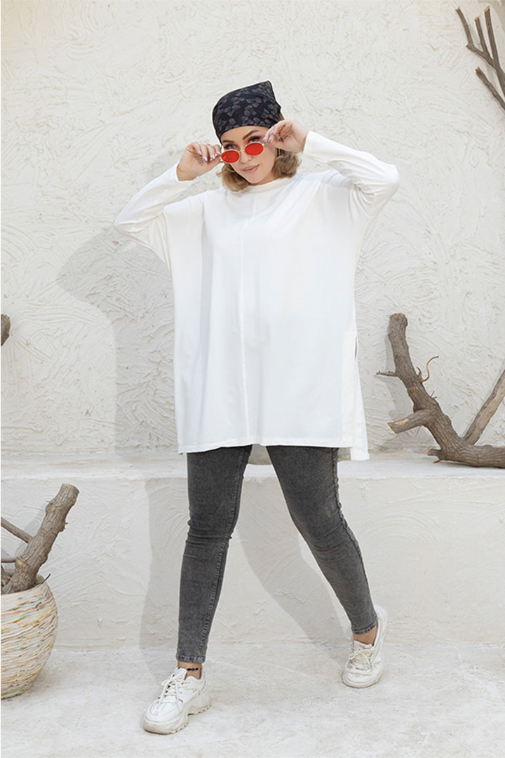 Long Basic Cotton Shirt . P1