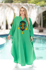 Load image into Gallery viewer, CY Dress with Oriental  hand . HR
