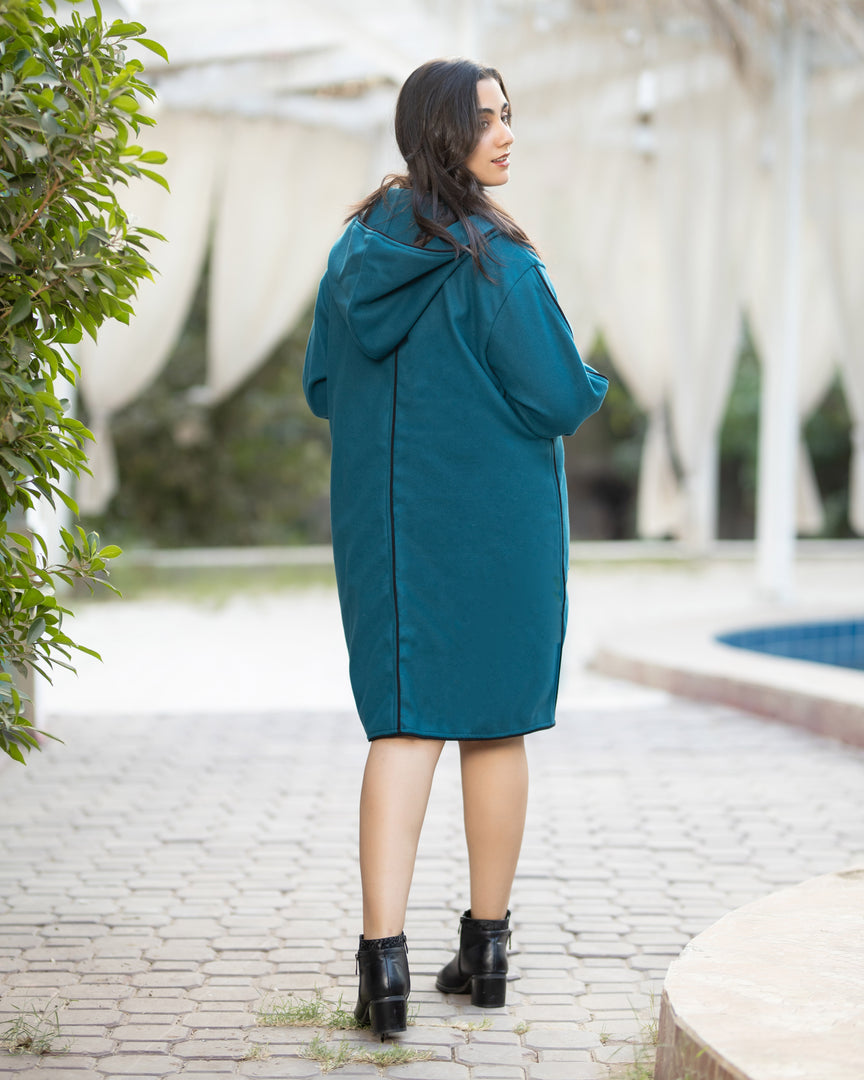 Wool coat with line