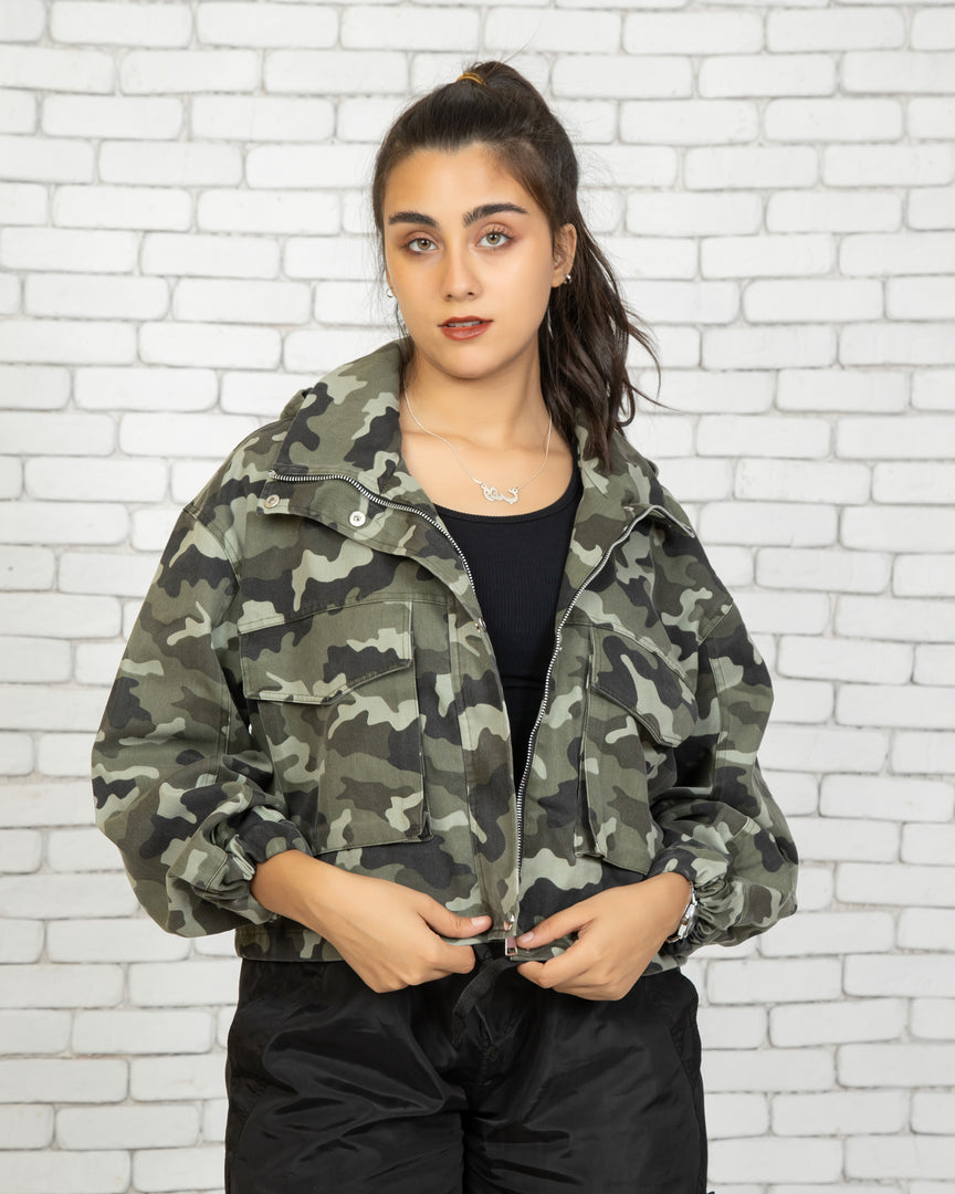 Army Hoodie - short Jacket