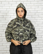 Load image into Gallery viewer, Army Hoodie - short Jacket
