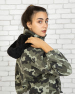 Load image into Gallery viewer, Army Hoodie - short Jacket
