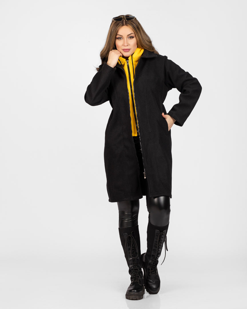 Coat With Built-In Hoodie