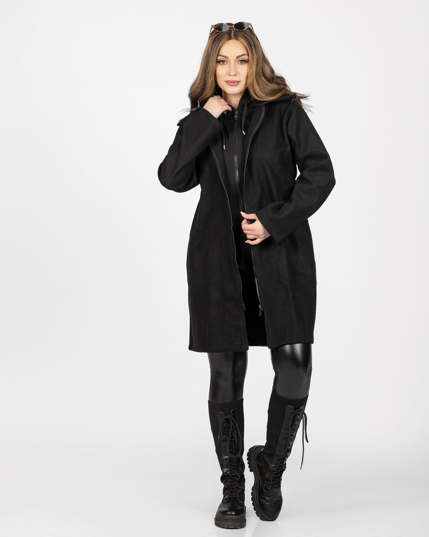 Coat With Built-In Hoodie