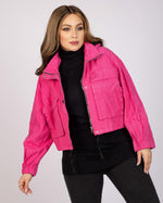 Load image into Gallery viewer, Short Gabardine jacket With Hood
